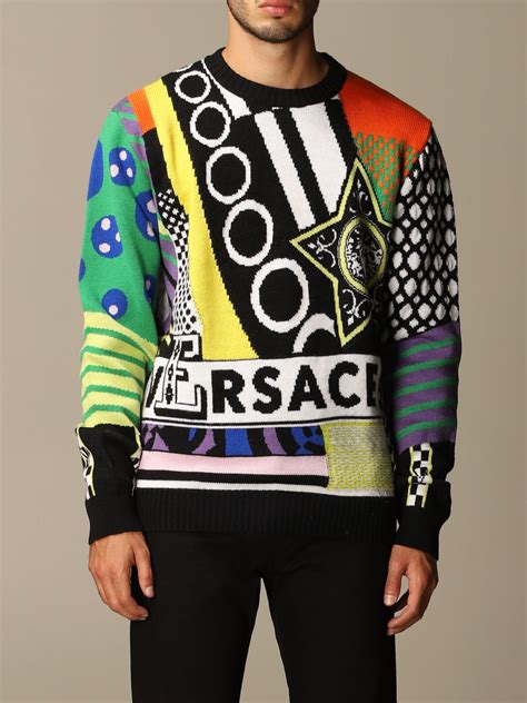 versace pullover herren bunt|Versace sweatshirts for men.